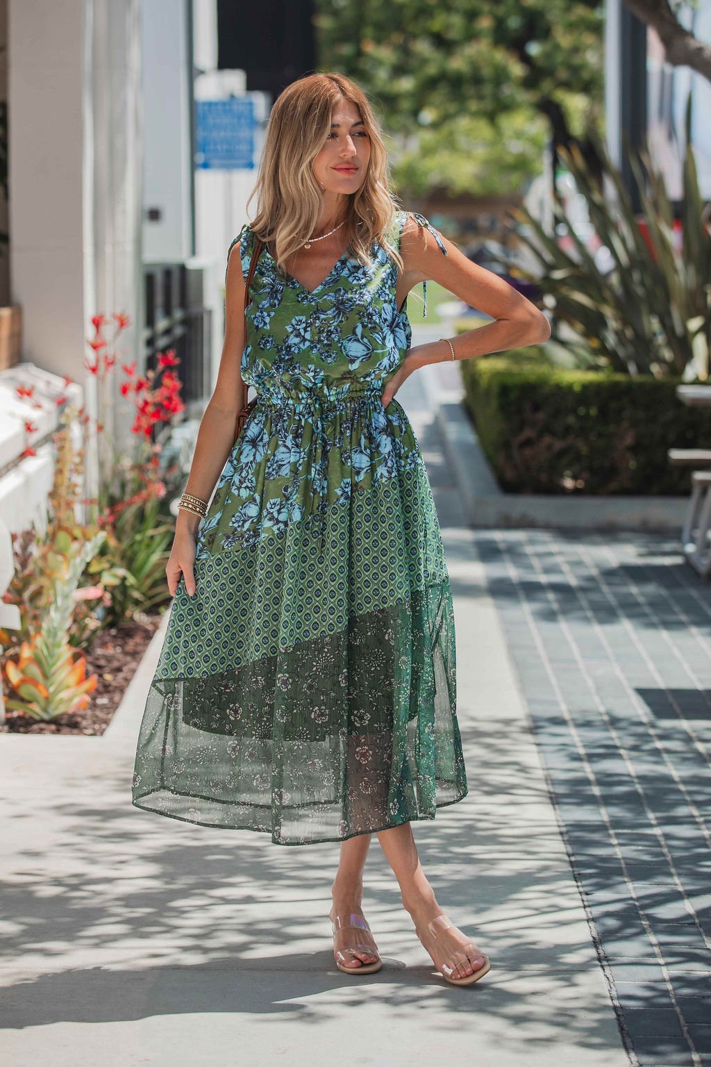 Greenhaven Print Midi Dress - FINAL SALE Small | Women's Online Boutique | Boho Chic Style