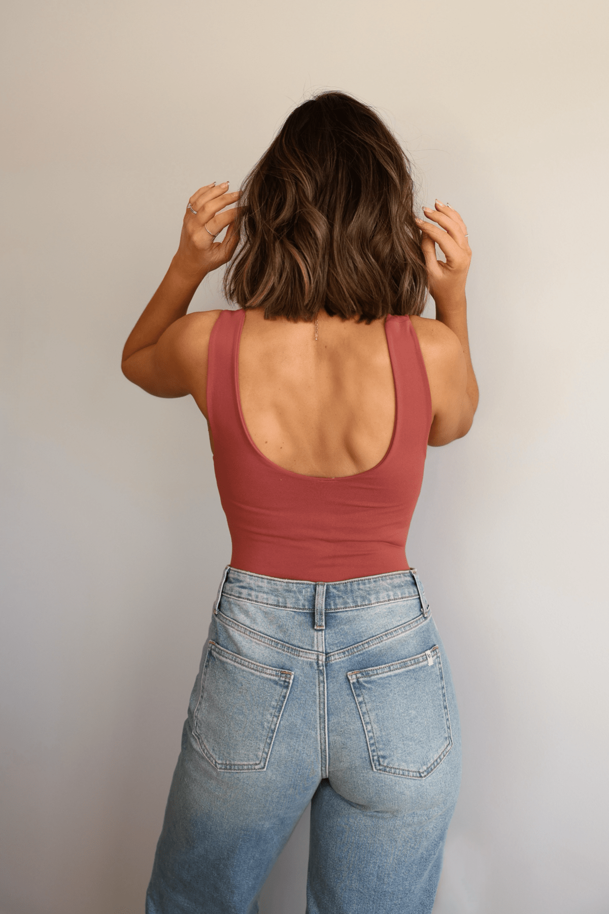 Perfect Seamless Double Layered Bodysuit - Terracotta - Magnolia Boutique