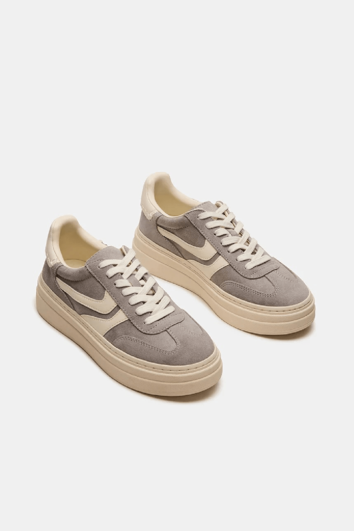 Steve Madden Grey Dodge Platform Sneakers - FINAL SALE