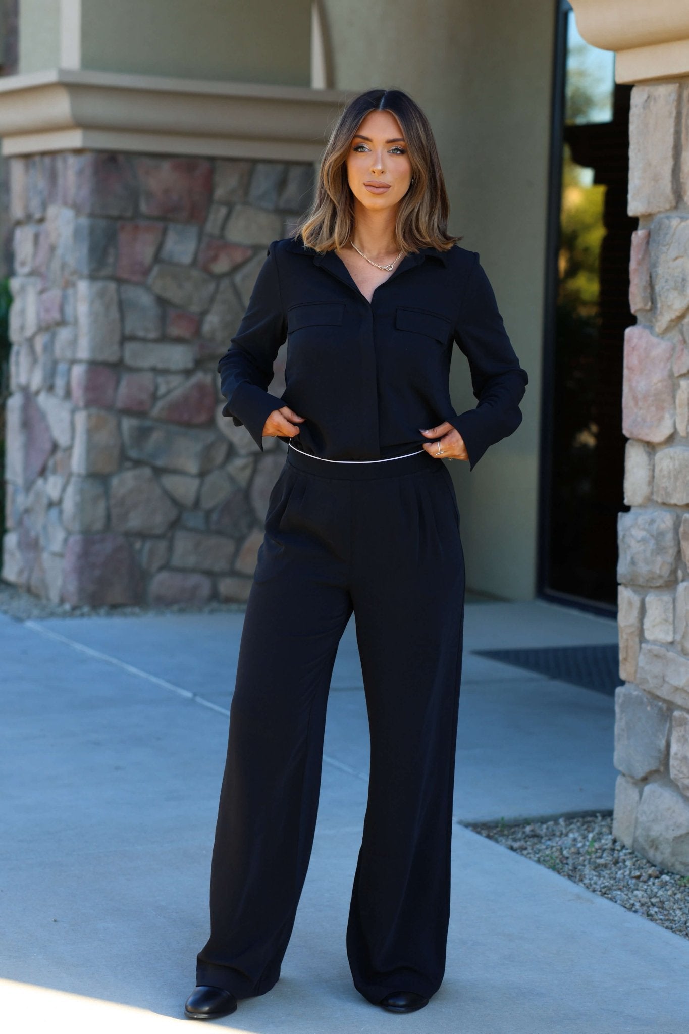 Thread and Supply Black Dress Pants - Final Sale Large | Women's Online Boutique | Boho Chic Style