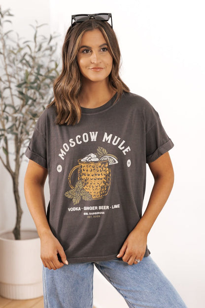 Vintage Charcoal Moscow Mule T-Shirt - Magnolia Boutique