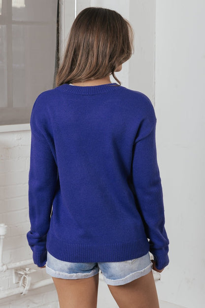 Blue Weekend Pullover Sweater - Magnolia Boutique