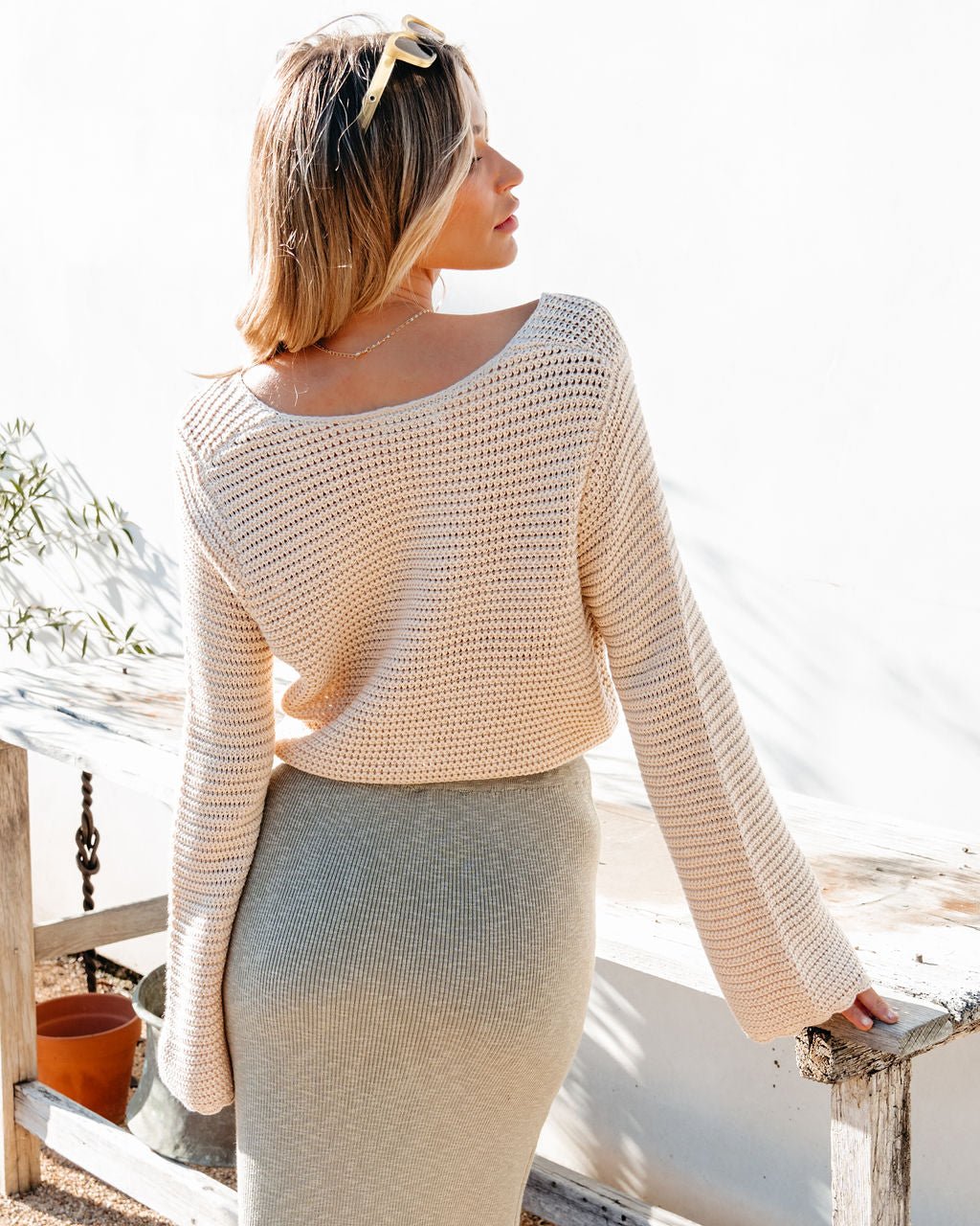 California Cinched Button Down Sweater - Magnolia Boutique