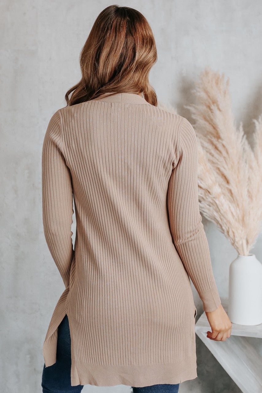 Charleston Open Front Ribbed Cardigan - Magnolia Boutique