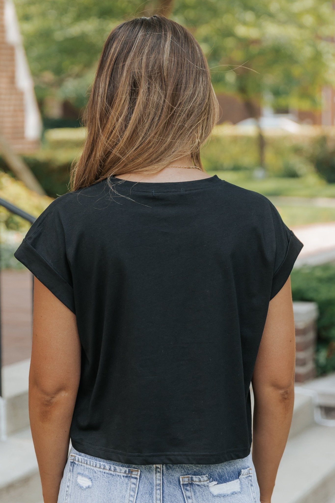 Editor's Choice Black Cotton Cuff Sleeve Top - FINAL SALE - Magnolia Boutique