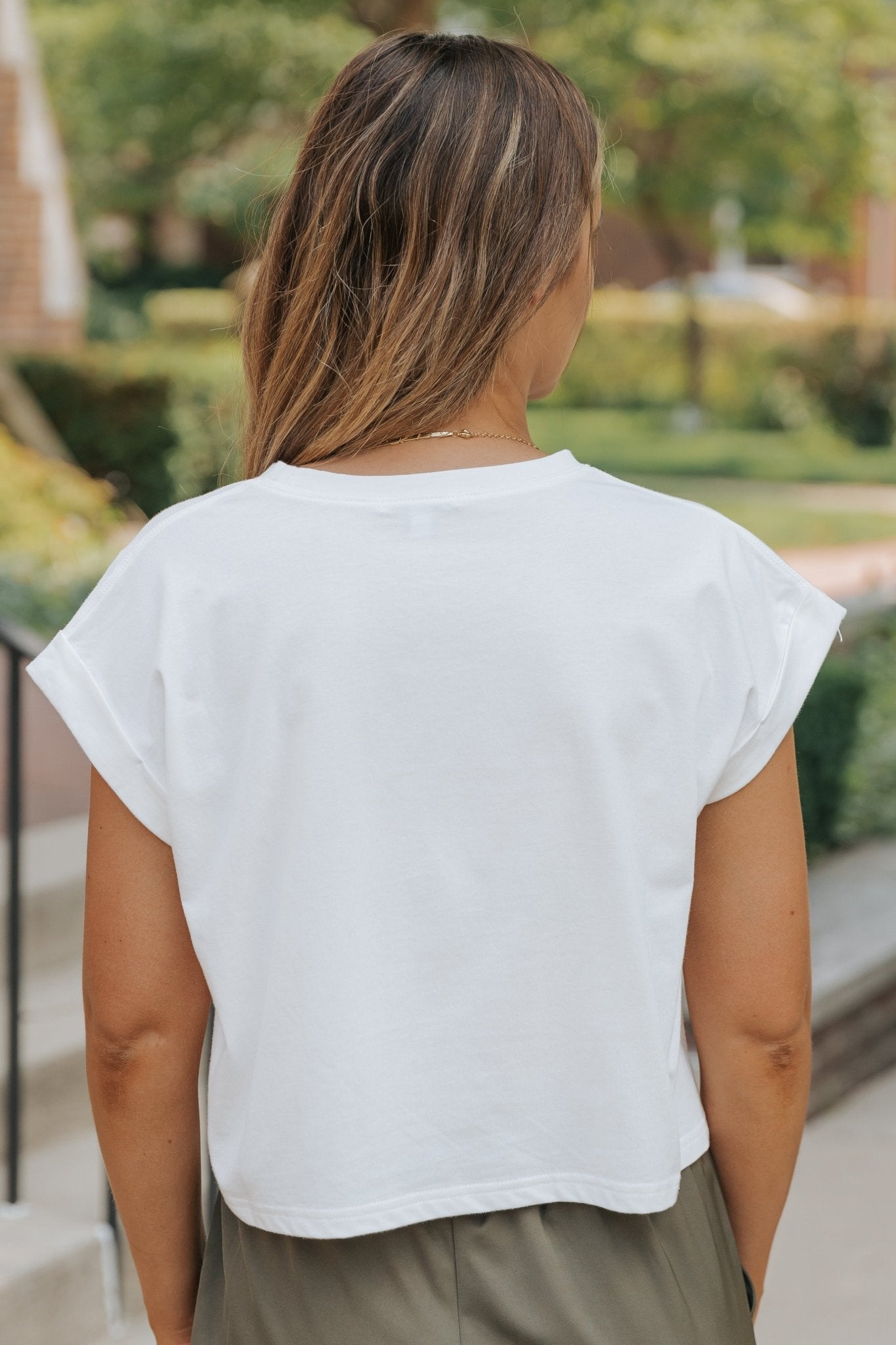 Editor's Choice White Cotton Cuff Sleeve Top - FINAL SALE - Magnolia Boutique