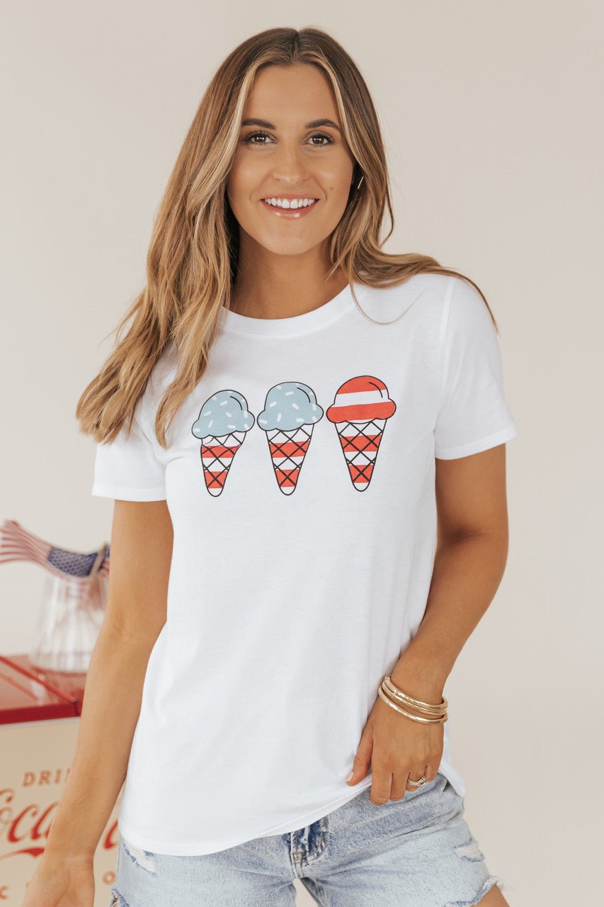 Flavored Ice Cream Cone Graphic Tee | Magnolia Boutique