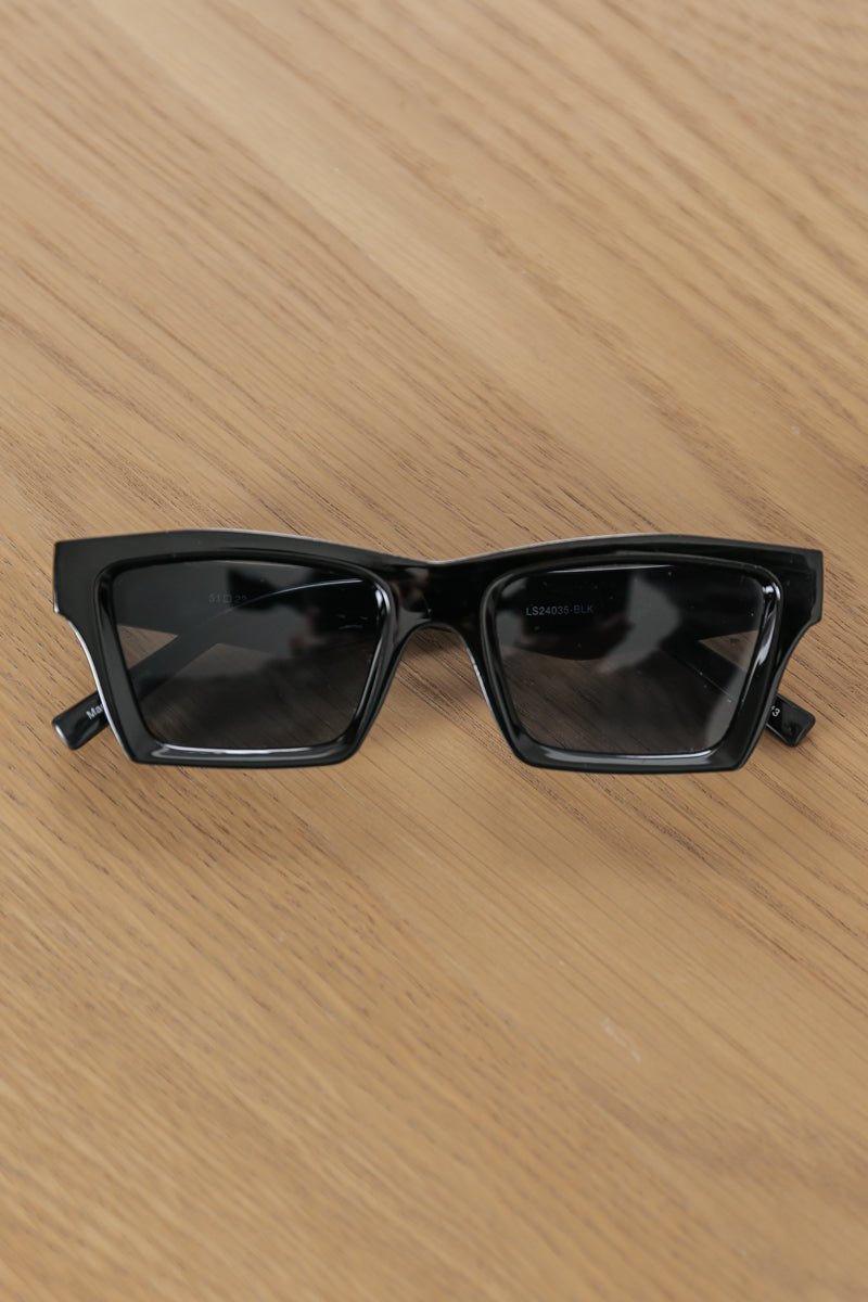 Shady Square Black Smoke Sunglasses - Magnolia Boutique