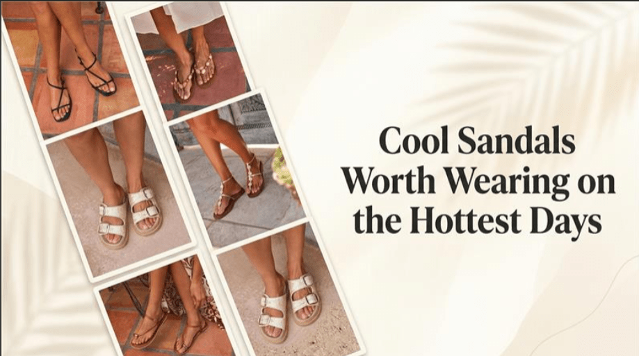 Women's summer sandals including slide, strappy, and thong styles for hot weather | Magnolia Boutique