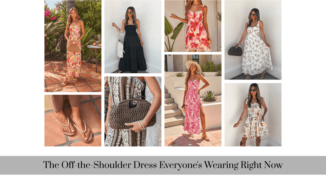 The Off-the-Shoulder Dress Everyone's Wearing Right Now
