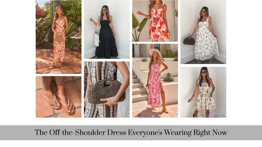 The Off-the-Shoulder Dress Everyone's Wearing Right Now