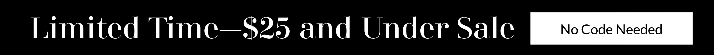 Promotional text for a limited time sale with a discount offer.