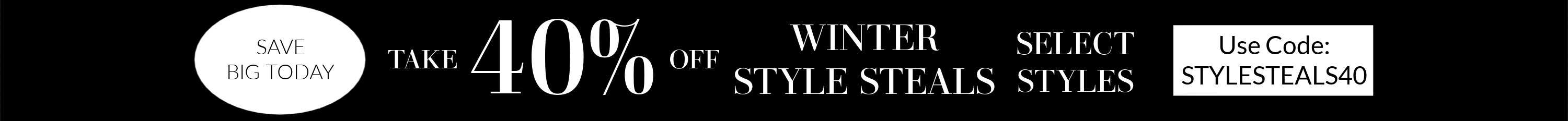 Promotional text overlay with discount offer on a black background