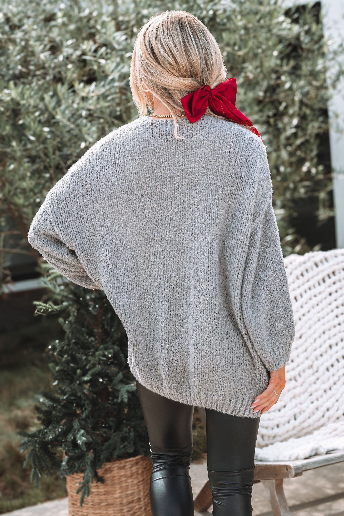 Soft Brushed Grey Cardigan