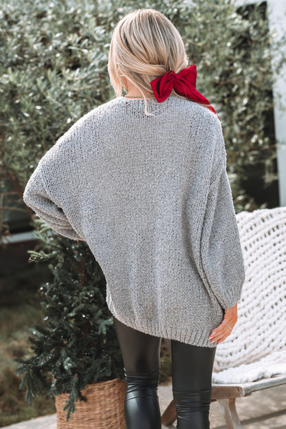 Soft Brushed Grey Cardigan