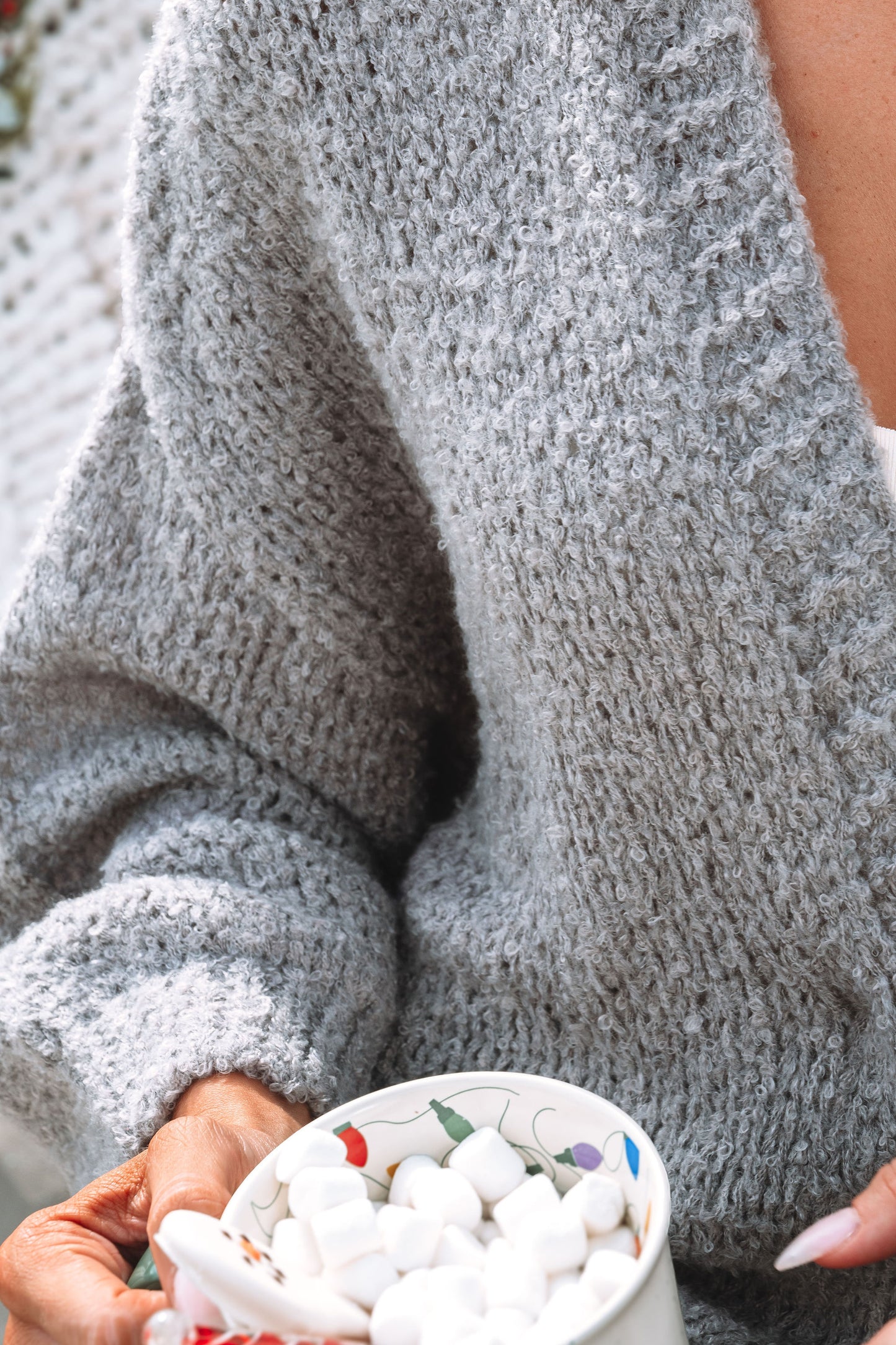 Soft Brushed Grey Cardigan