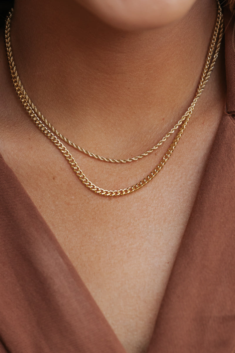 Gold Layered Chain Necklace