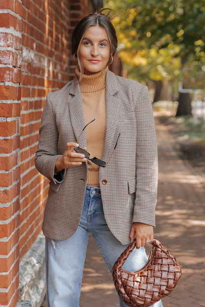 Boss Babe Oversized Plaid Blazer