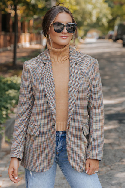 Boss Babe Oversized Plaid Blazer