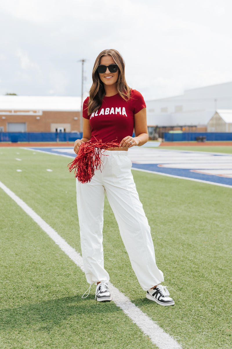 Alabama Crimson Baby Tee - Magnolia Boutique