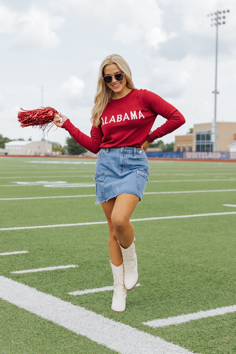 Alabama Game Day Crew Neck Sweater - Magnolia Boutique