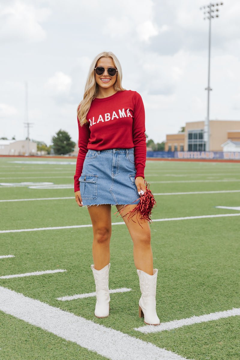 Alabama Game Day Crew Neck Sweater - Magnolia Boutique