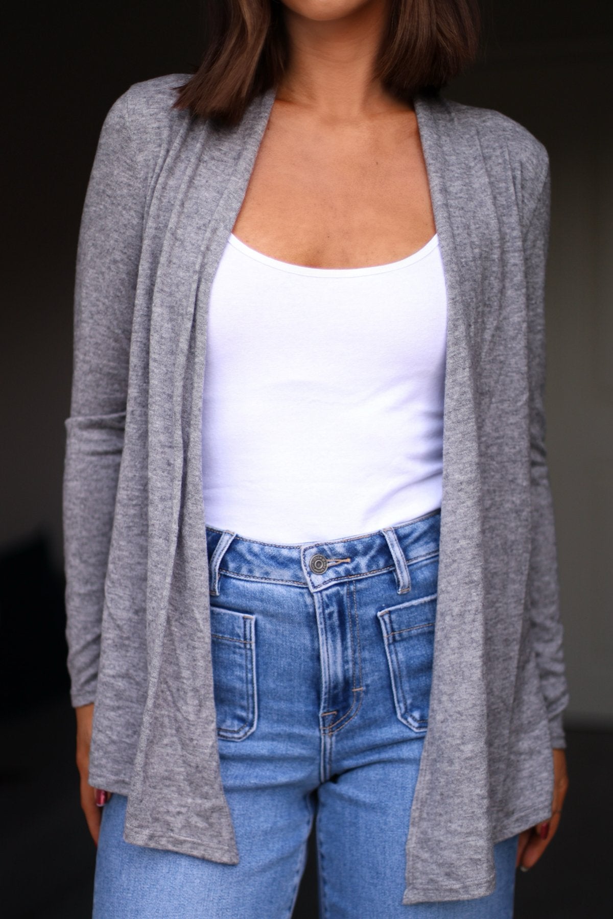 All Day Every Day Grey Cardigan - Magnolia Boutique