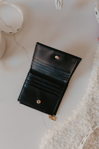 Amelie Black Vegan Leather Wallet - Magnolia Boutique