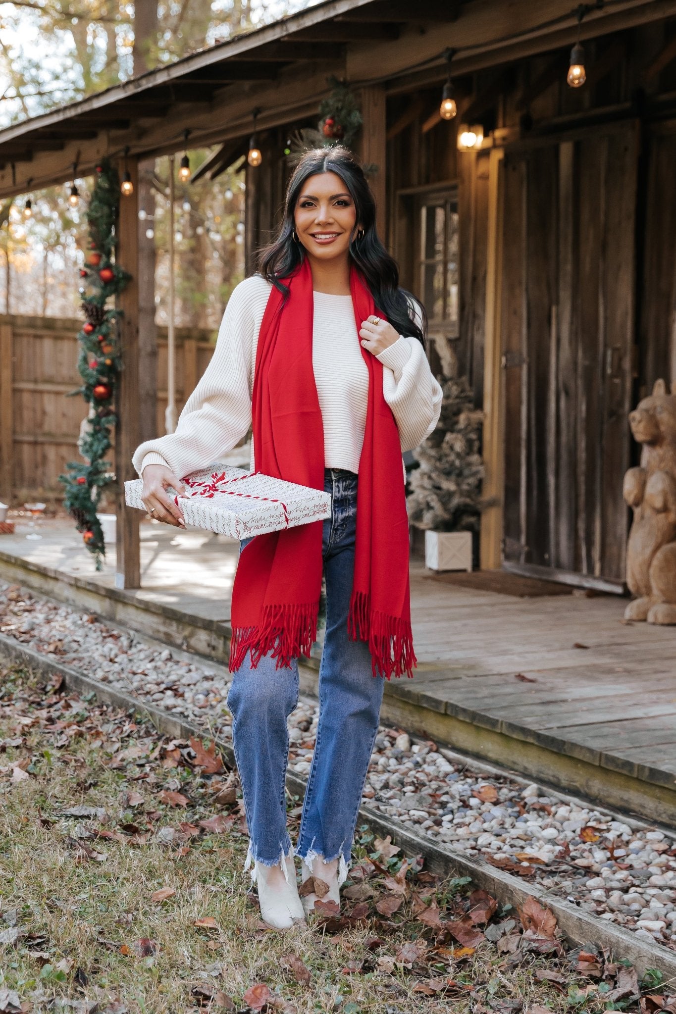 Avery Ribbed Boat Neck Sweater - Beige - Magnolia Boutique