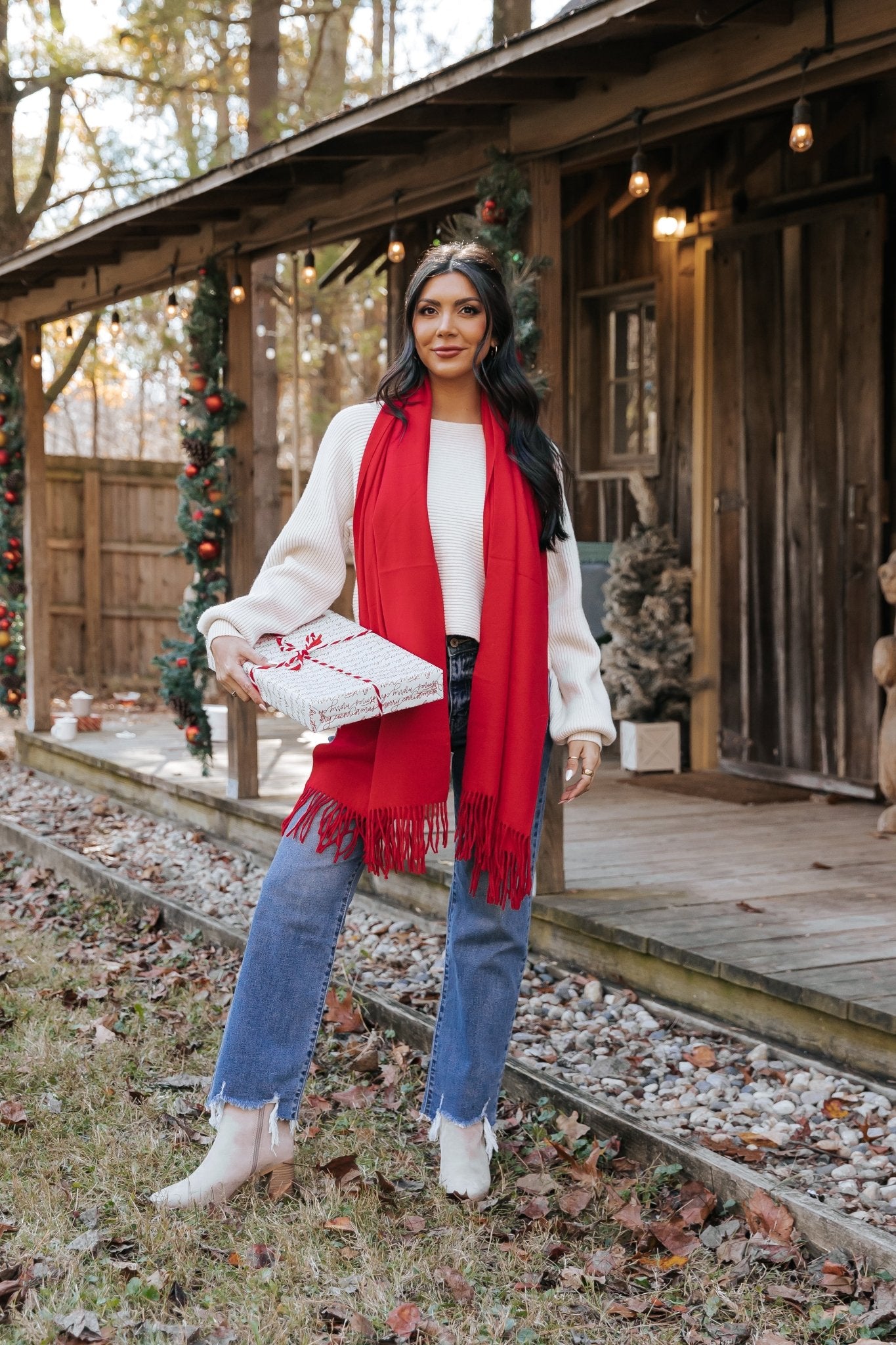 Avery Ribbed Boat Neck Sweater - Beige - Magnolia Boutique