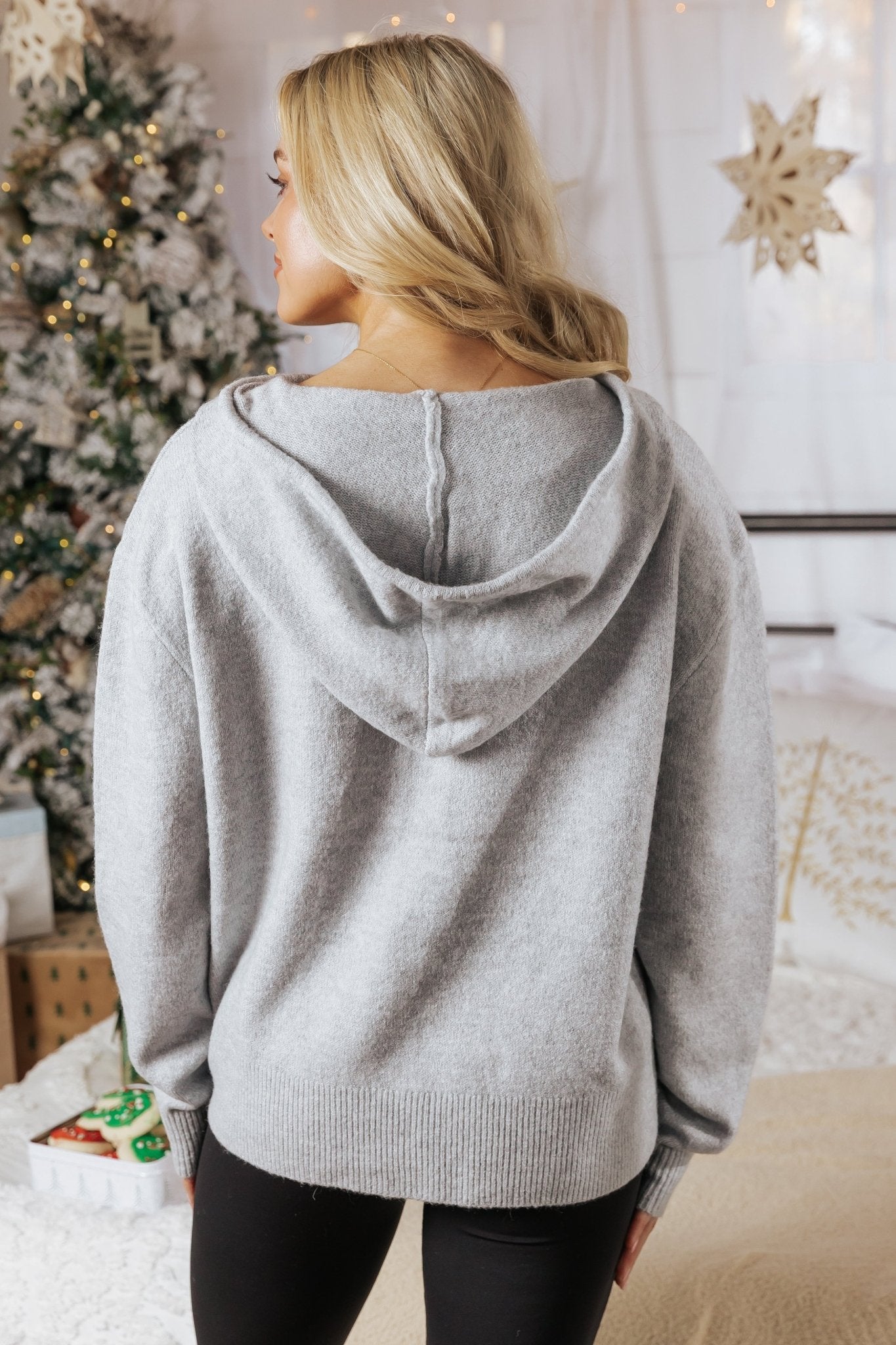 Basic Heather Grey Hooded Sweatshirt - Magnolia Boutique