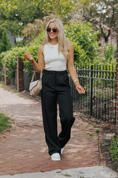 Basic Ribbed Sweater Tank Top - Cream - FINAL SALE - Magnolia Boutique