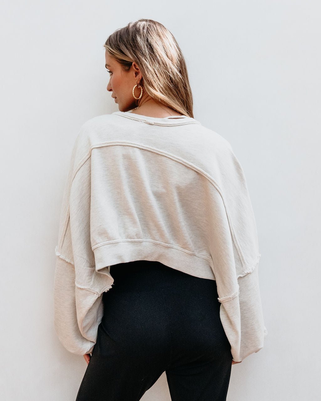 Beige Contrast Shrug Cardigan - Magnolia Boutique