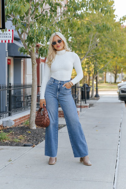 Better Than Basic Textured Top - Ivory - Magnolia Boutique