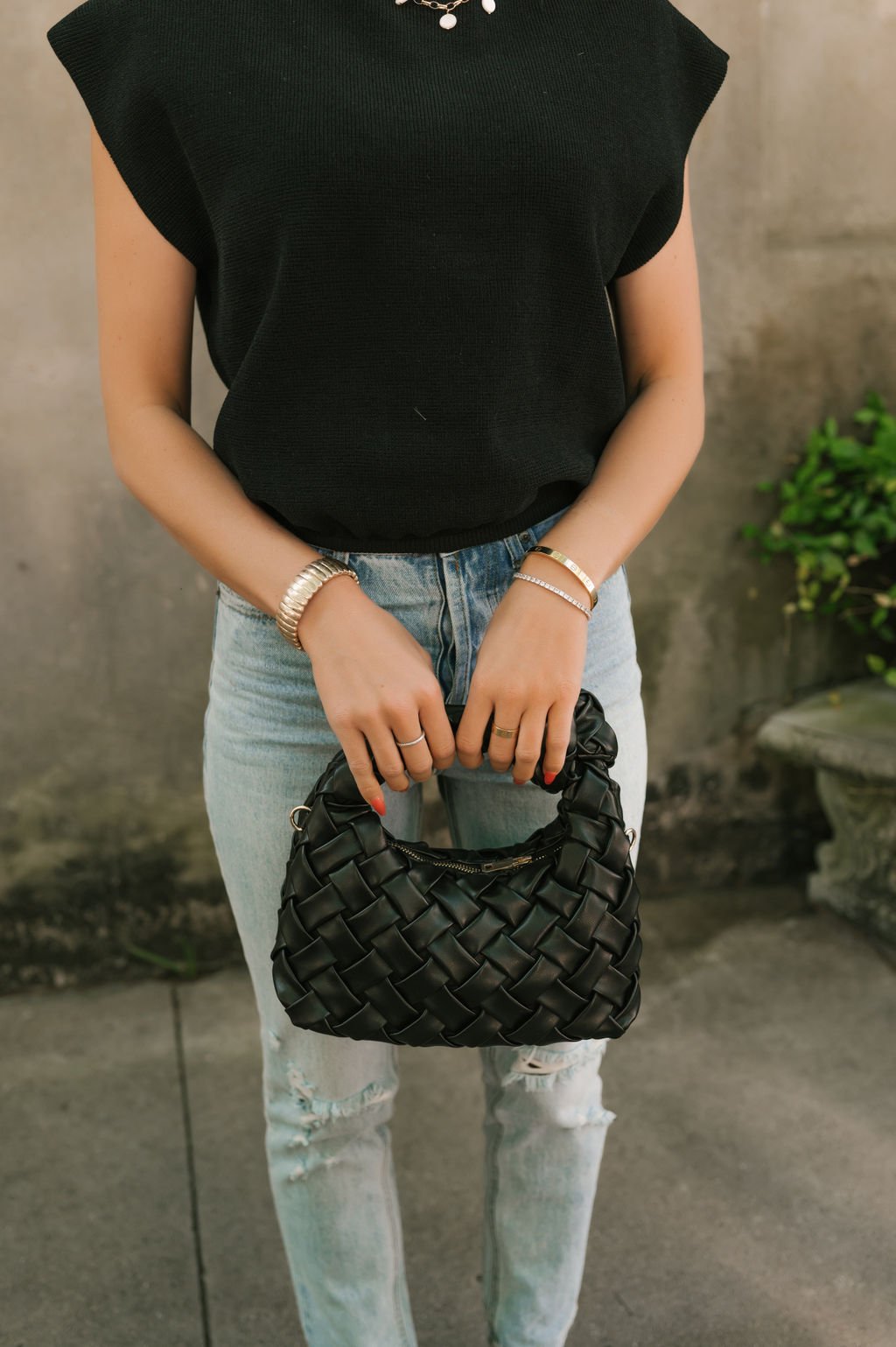 Black Josie Vegan Leather Crossbody Bag - Magnolia Boutique
