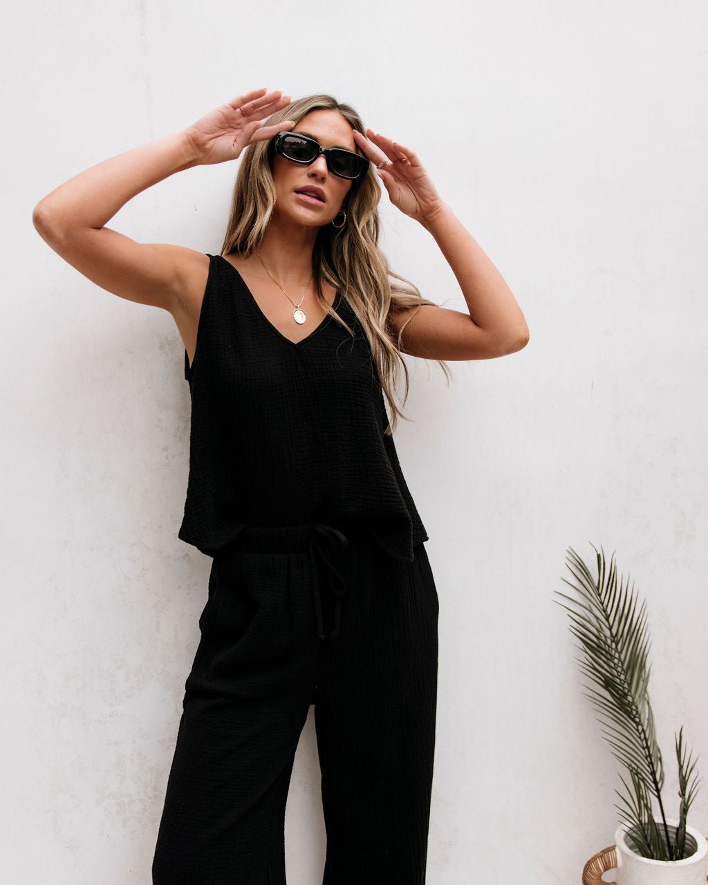 Black Linen Wide Leg Pants - FINAL SALE – Magnolia Boutique