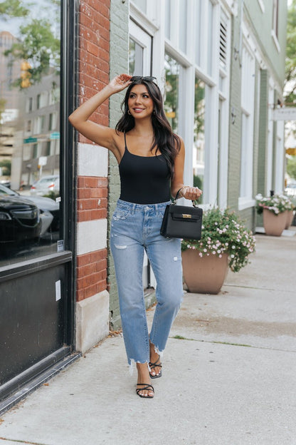 Black Seamless Double Layer Bodysuit - Magnolia Boutique