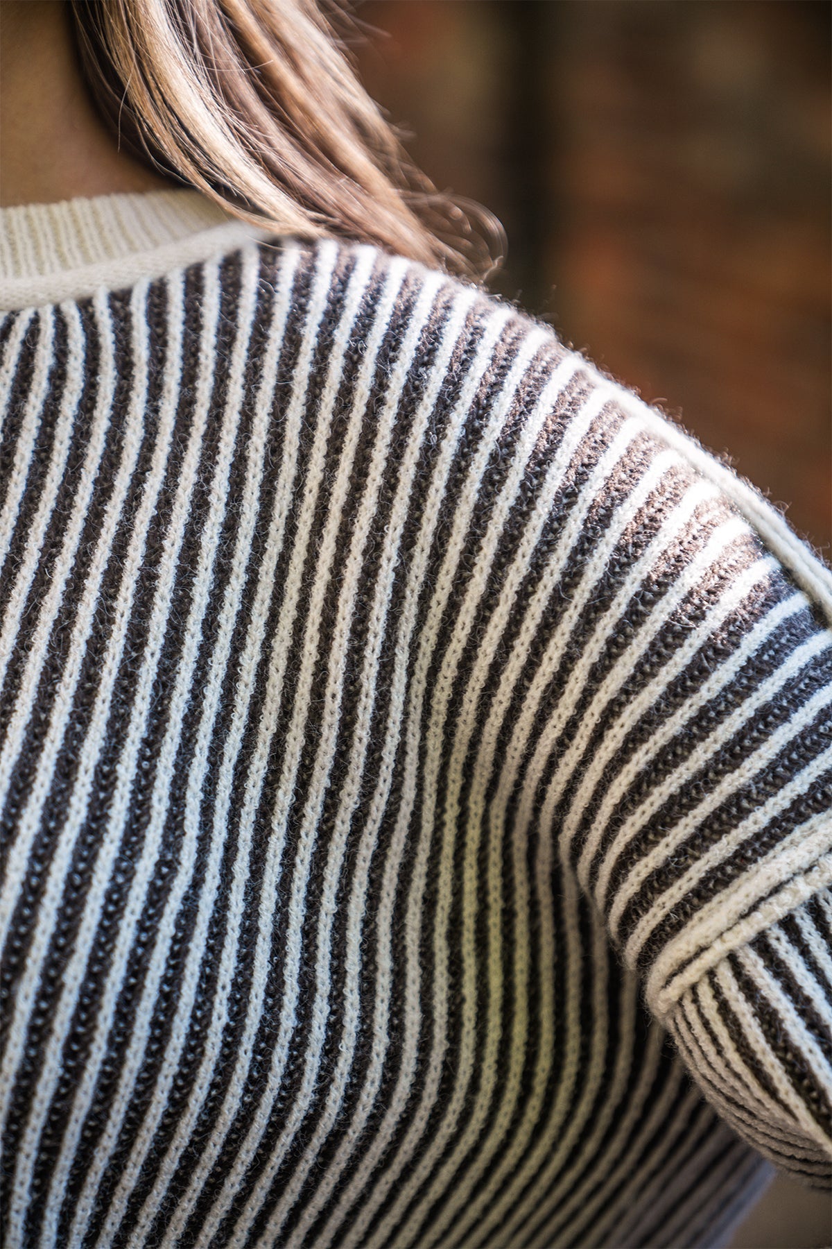 Black Striped Seam Detail Sweater - Magnolia Boutique