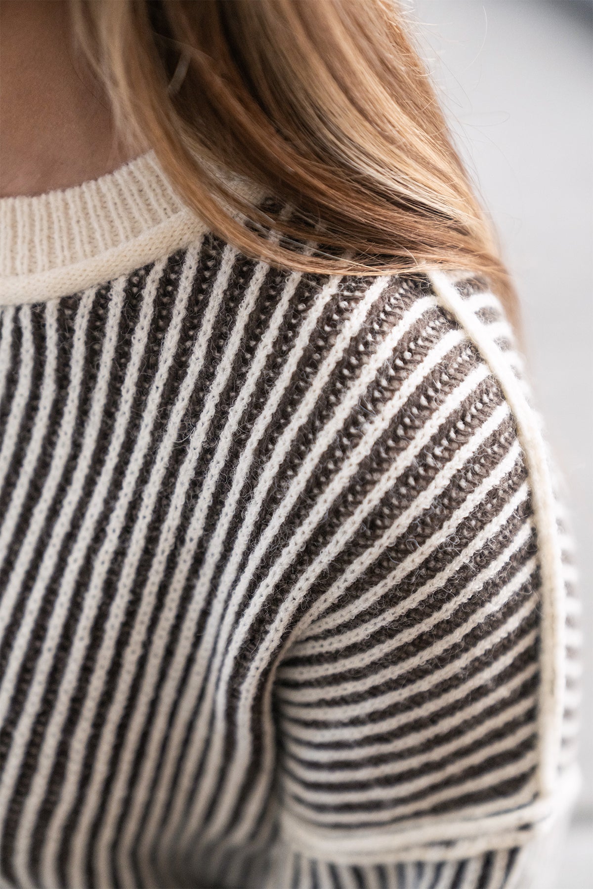 Black Striped Seam Detail Sweater - Magnolia Boutique