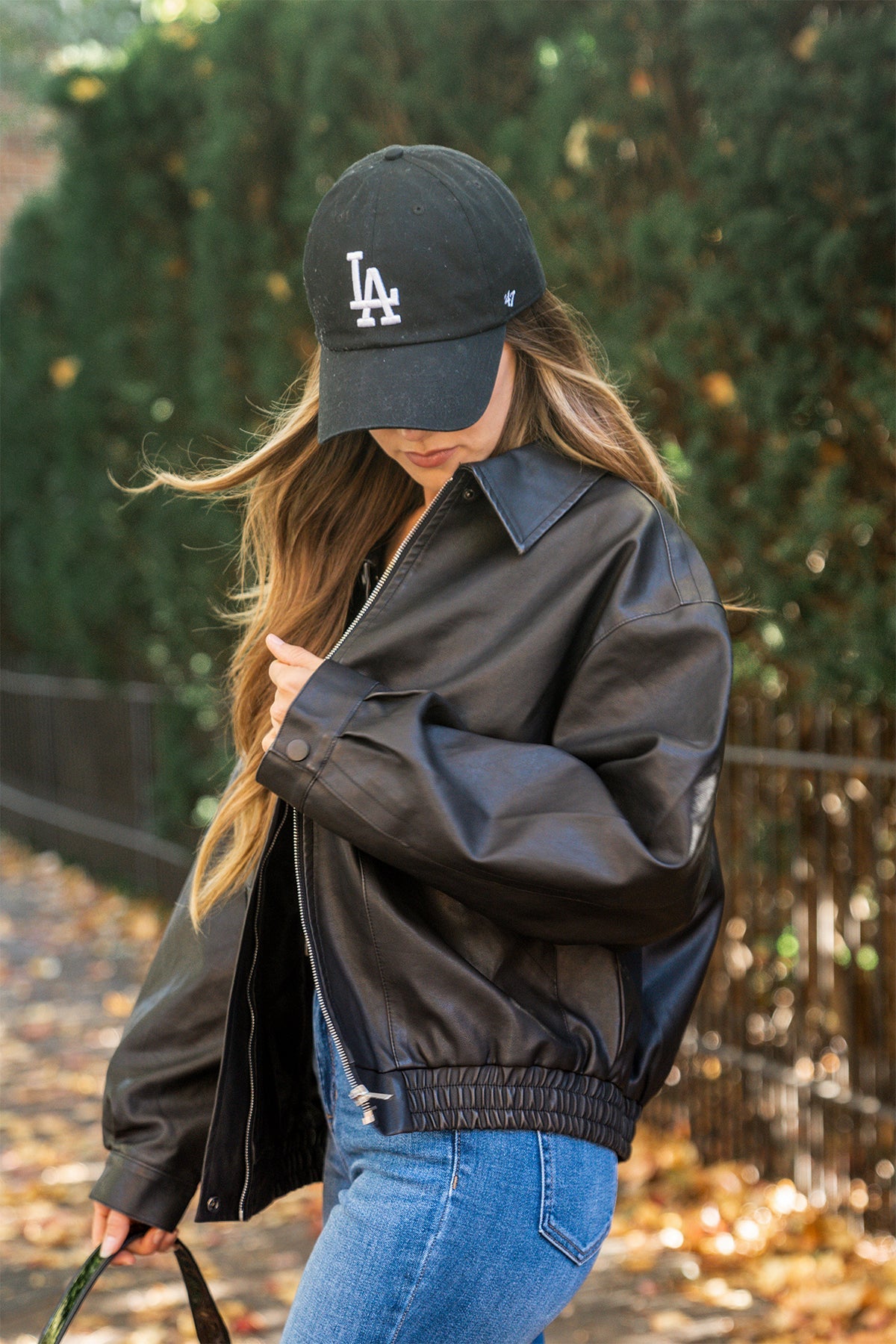 Black Wash Faux Leather Jacket - Magnolia Boutique