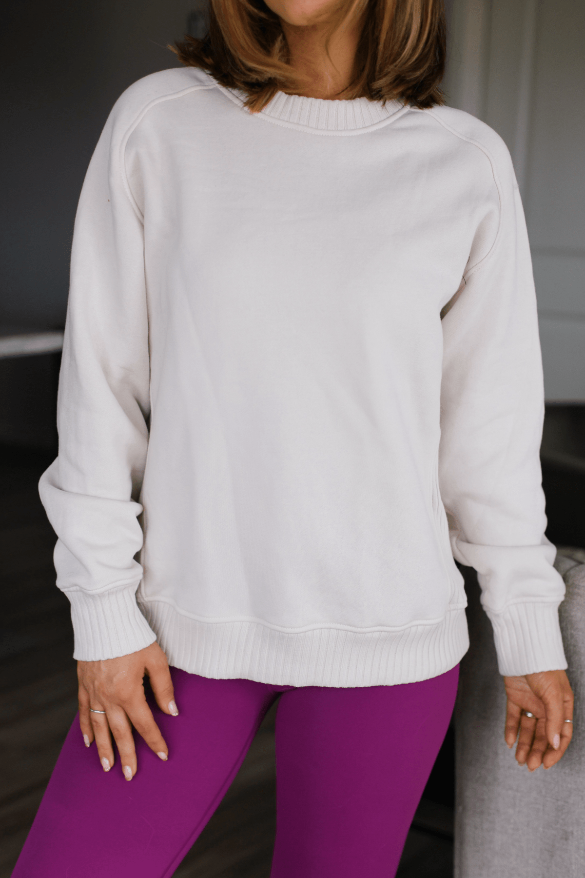 Bone French Terry Fleece Sweatshirt - Magnolia Boutique