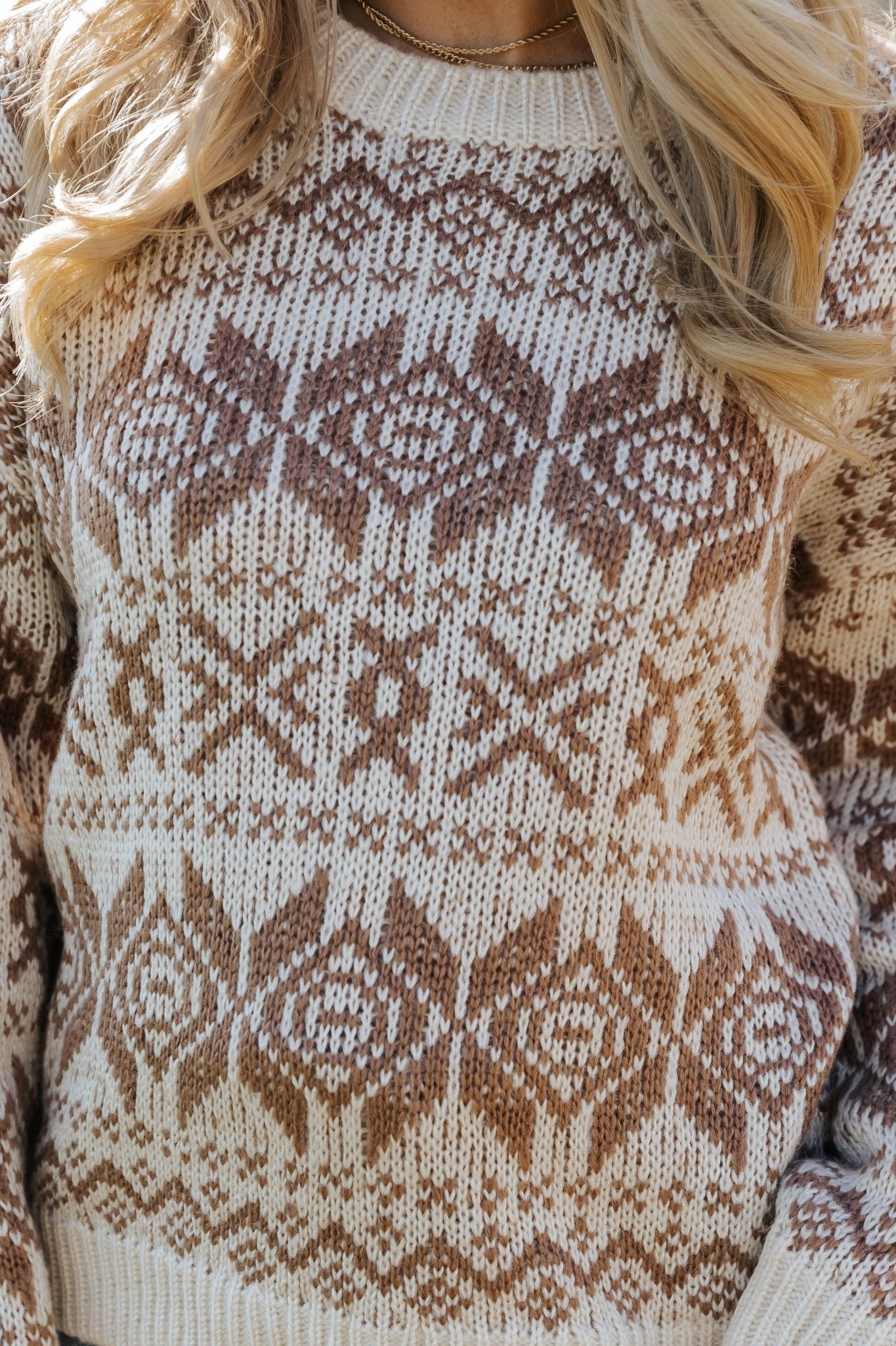 Brown and Beige Aztec Print Sweater | Pre Order - Magnolia Boutique