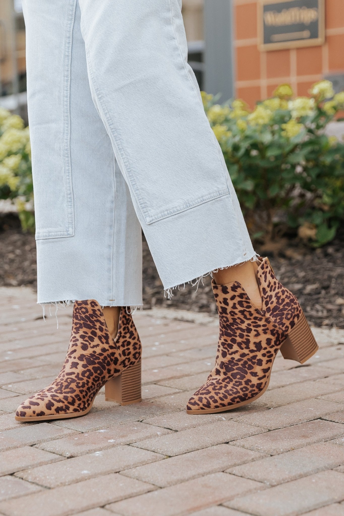 Brown Leopard Heeled Ankle Booties - Magnolia Boutique