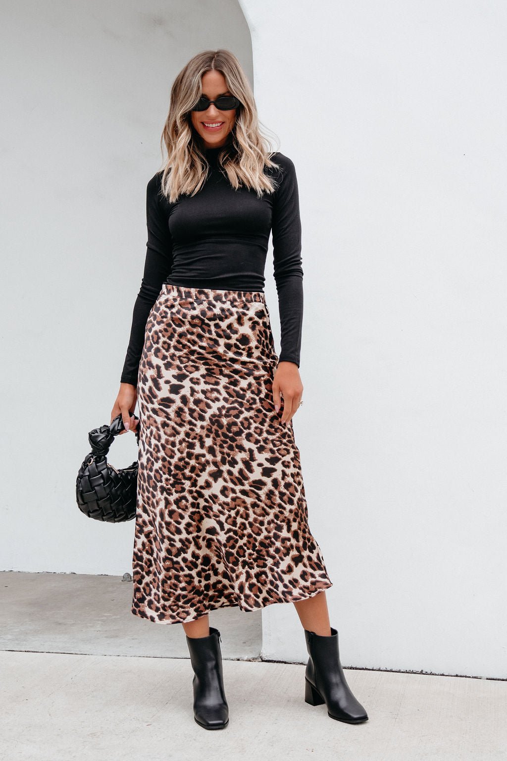 Brown Leopard Print Pencil Skirt | Pre Order - Magnolia Boutique