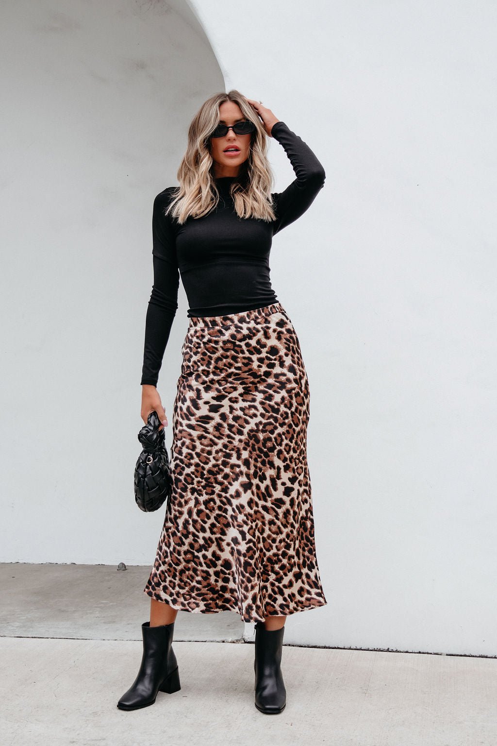 Brown Leopard Print Pencil Skirt | Pre Order - Magnolia Boutique