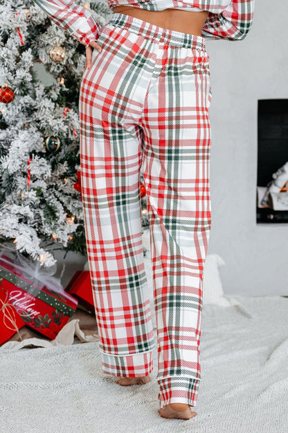 Buttery Soft Red and Green Plaid Pajama Set - Magnolia Boutique