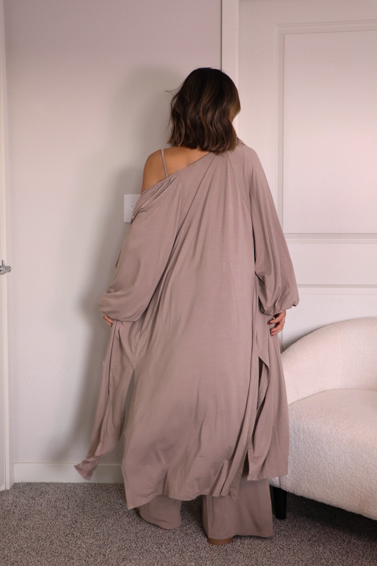 Buttery Soft Taupe Kimono Cardigan - Magnolia Boutique