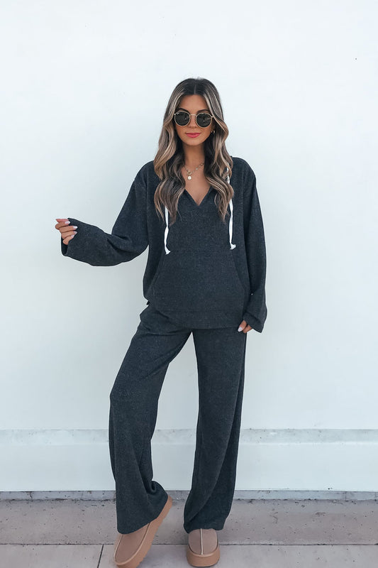 Charcoal Pullover Sweatshirt and Pant Set - Magnolia Boutique