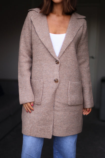 Chunky Mocha Cardigan Coat - Magnolia Boutique