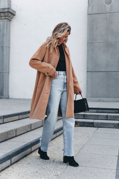 Classic Cocoon Coat - Camel - Magnolia Boutique